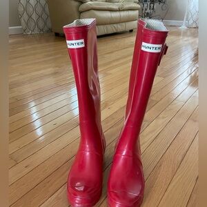 Red Hunter Rain Boots